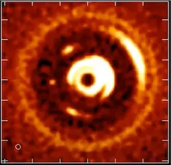 A planetary system forming